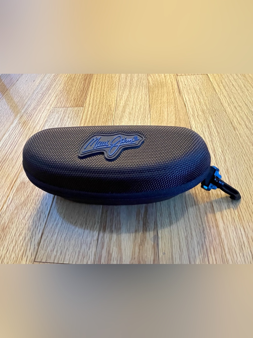 Maui Jim Brown Semi-Hard Clamshell Sunglasses CASE ONLY Eyewear Zip Travel Case